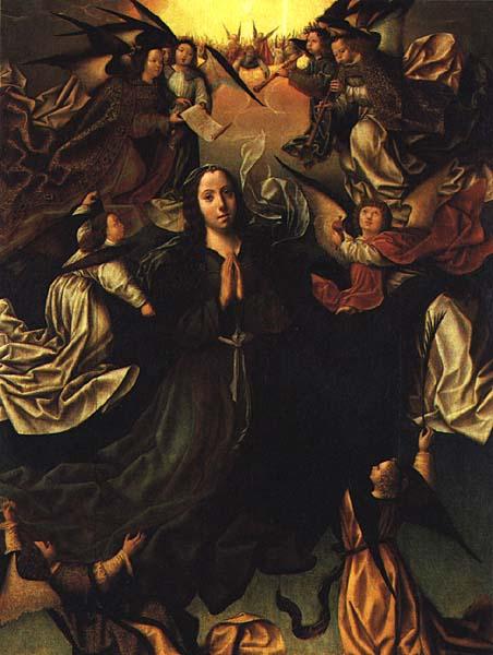 FERNANDES, Vasco Assumption of the Virgin  dfg Sweden oil painting art